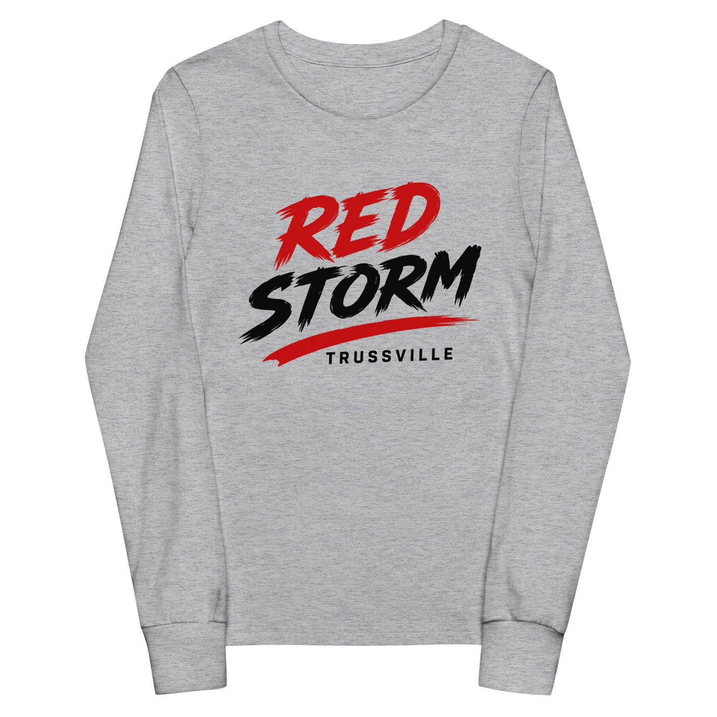 Performance | Youth Long Sleeve T-Shirt | Red Storm | Modern Script Logo