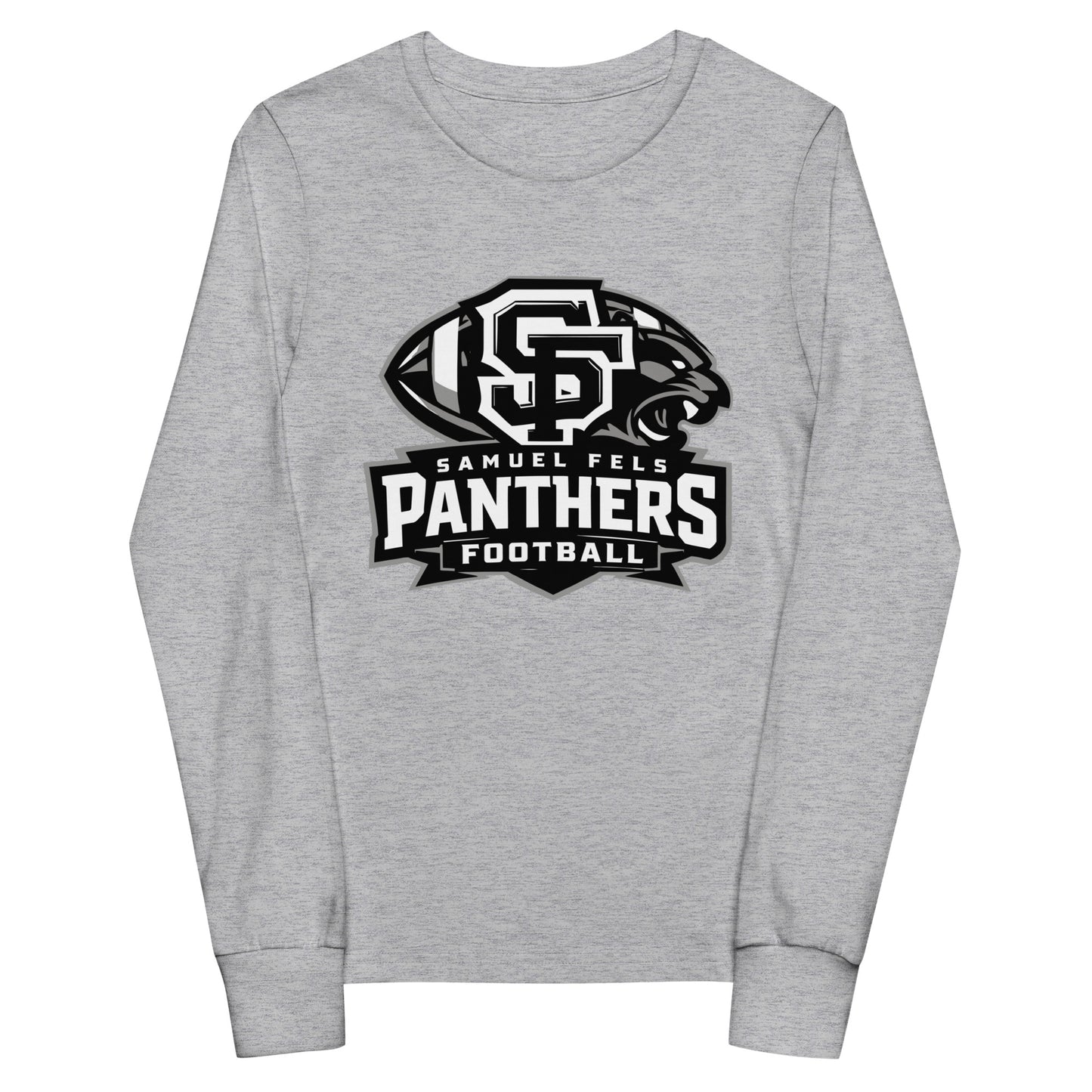 Performance | Youth Long Sleeve T-Shirt | Samuel Fels Football | Emblem Logo