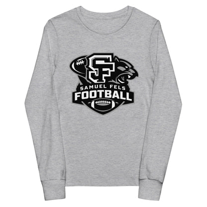 Performance | Youth Long Sleeve T-Shirt | Samuel Fels Football | Crest Logo