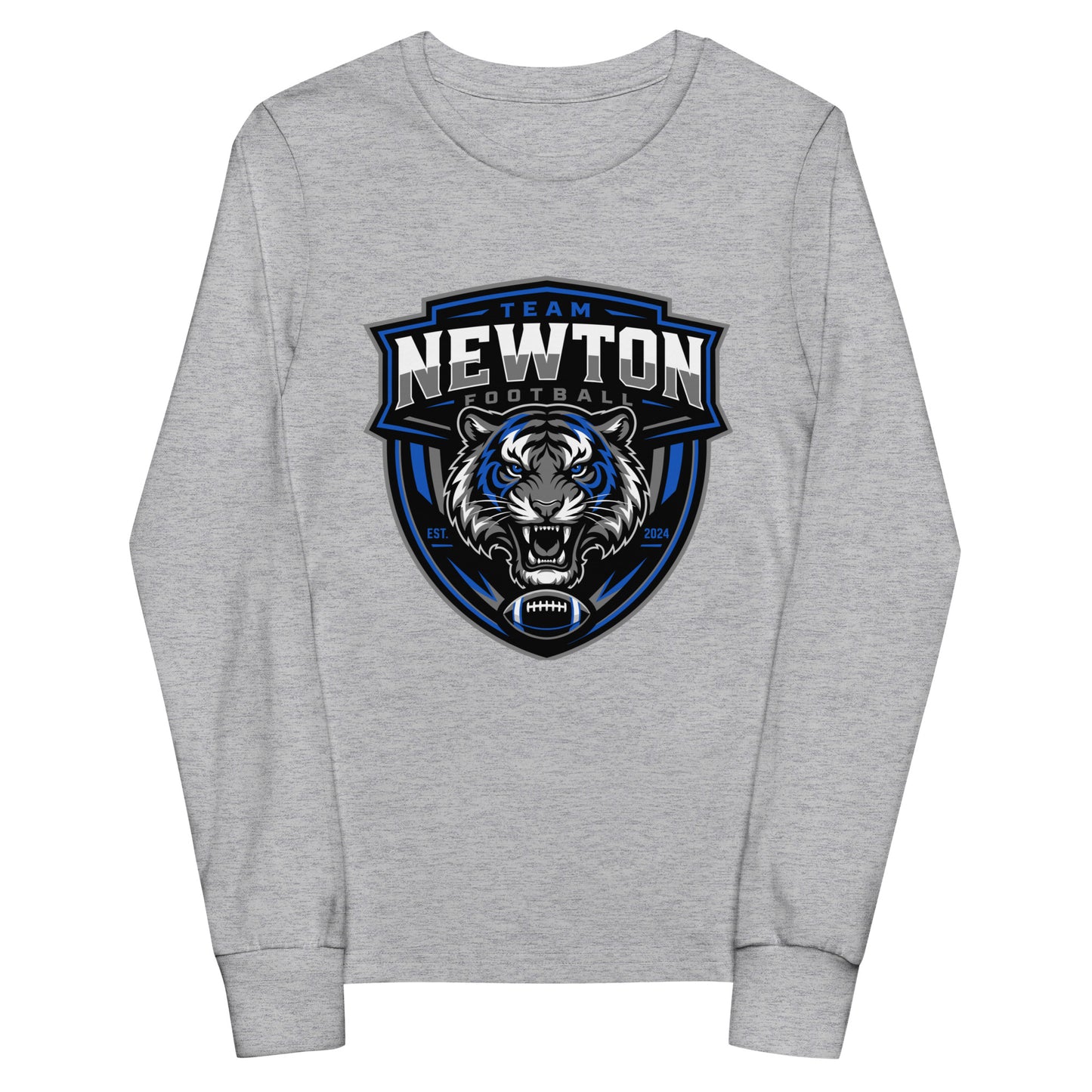 Performance | Youth Long Sleeve T-Shirt | Newton Youth football league | Shield Logo
