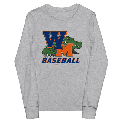 Performance | Youth Long Sleeve T-Shirt | West Memphis Community Christian College Gators | Athletics Logo