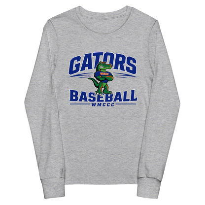 Performance | Youth Long Sleeve T-Shirt | West Memphis Community Christian College Gators | Emblem Logo