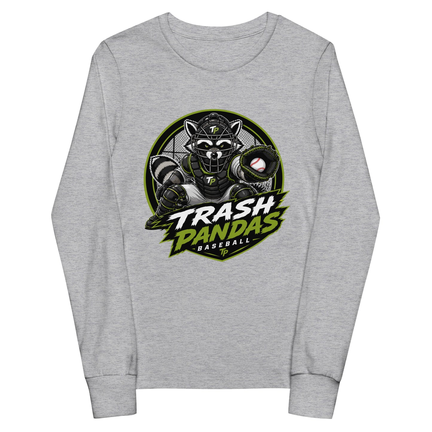Performance | Youth Long Sleeve T-Shirt | Trash Pandas Baseball Organization | Athletics Logo