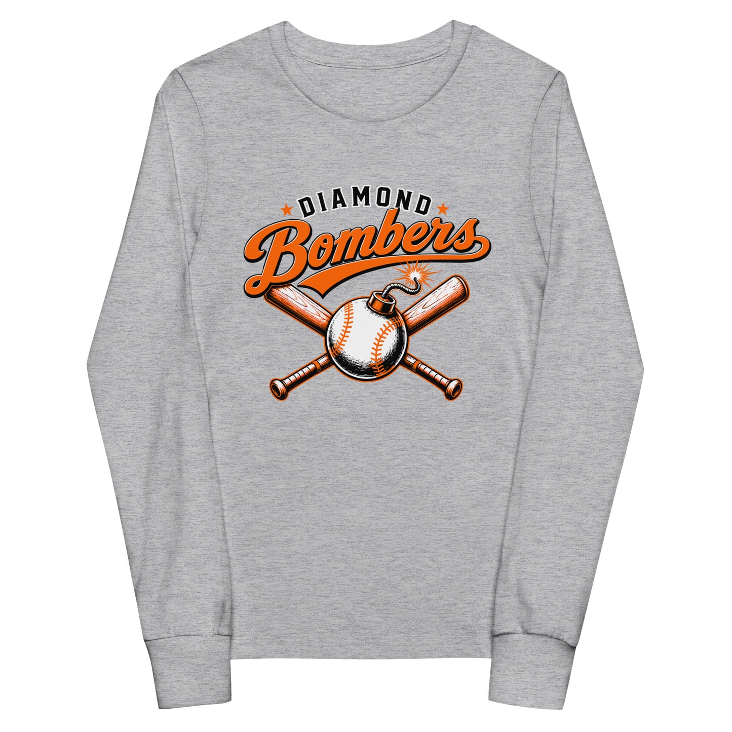 Performance | Youth Long Sleeve T-Shirt | Diamond Bombers | Vanguard Logo