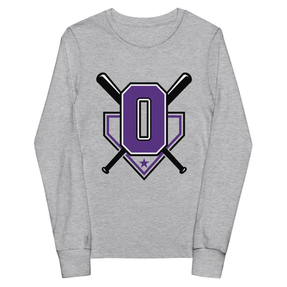 Performance | Youth Long Sleeve T-Shirt | Carolina Outlaws Baseball | Vanguard Logo
