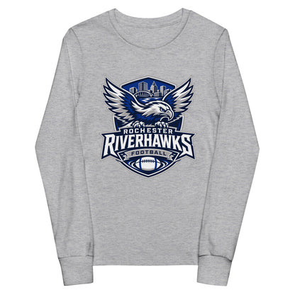 Performance | Youth Long Sleeve T-Shirt | Rochester Riverhawks | Shield Logo