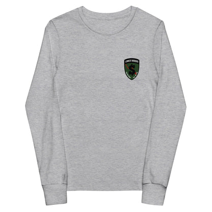 Performance | Youth Long Sleeve T-Shirt | The Lowest Bidders | Shield Logo