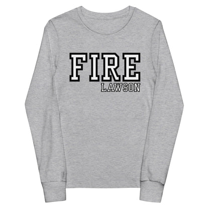 Performance | Youth Long Sleeve T-Shirt | Lawson Fire Department | Script Logo