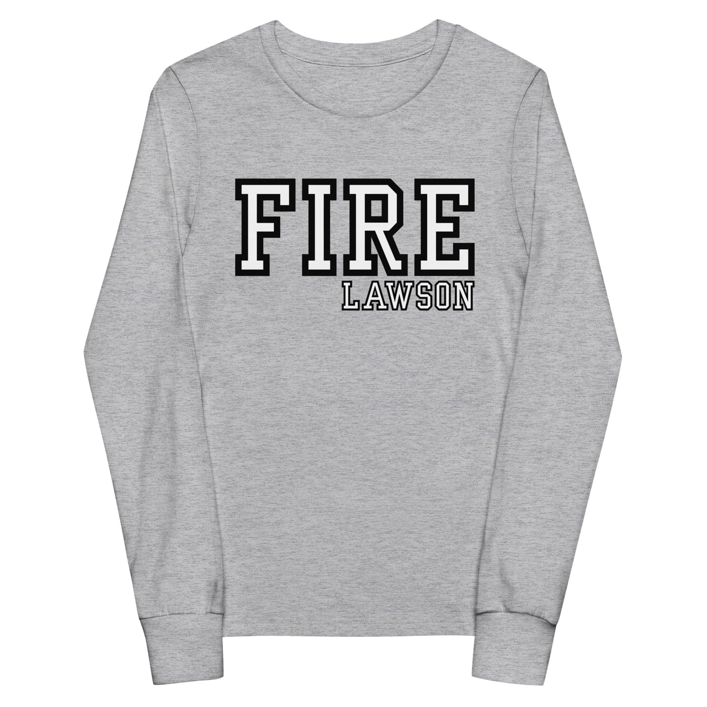 Performance | Youth Long Sleeve T-Shirt | Lawson Fire Department | Script Logo