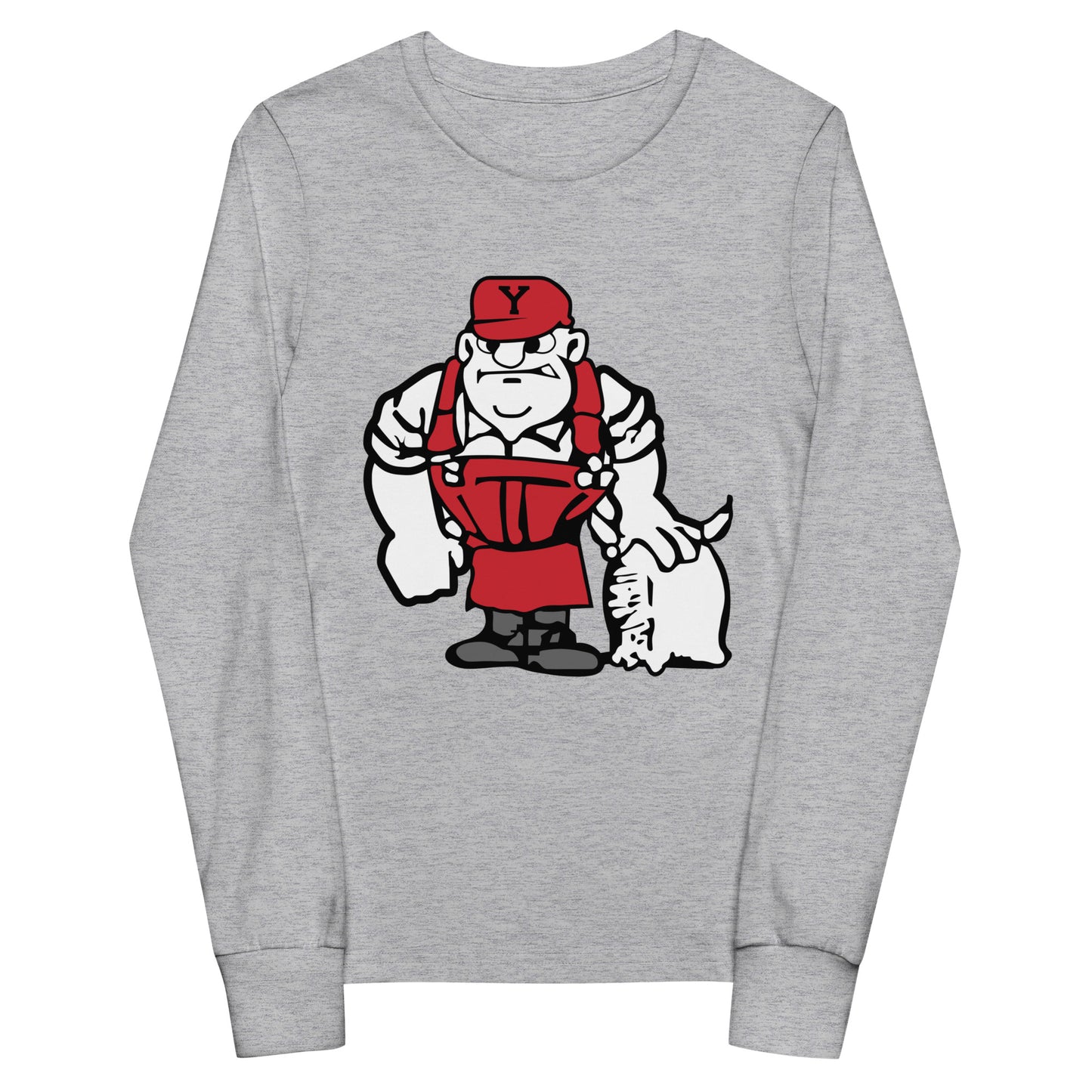 Performance | Youth Long Sleeve T-Shirt | Yukon Student Council | Mascot Logo