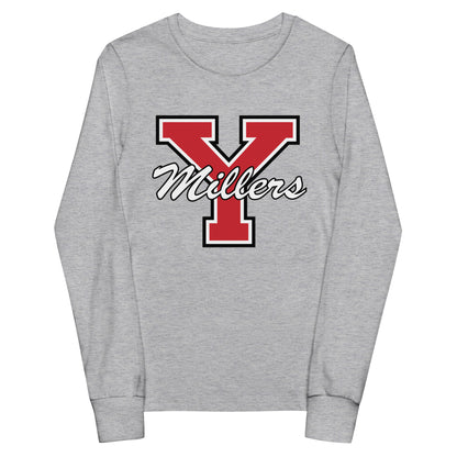 Performance | Youth Long Sleeve T-Shirt | Yukon Student Council | Crest Logo