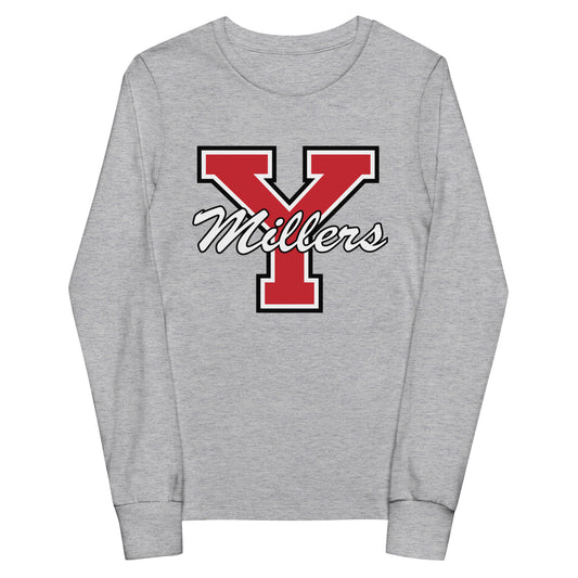 Performance | Youth Long Sleeve T-Shirt | Yukon Student Council | Crest Logo