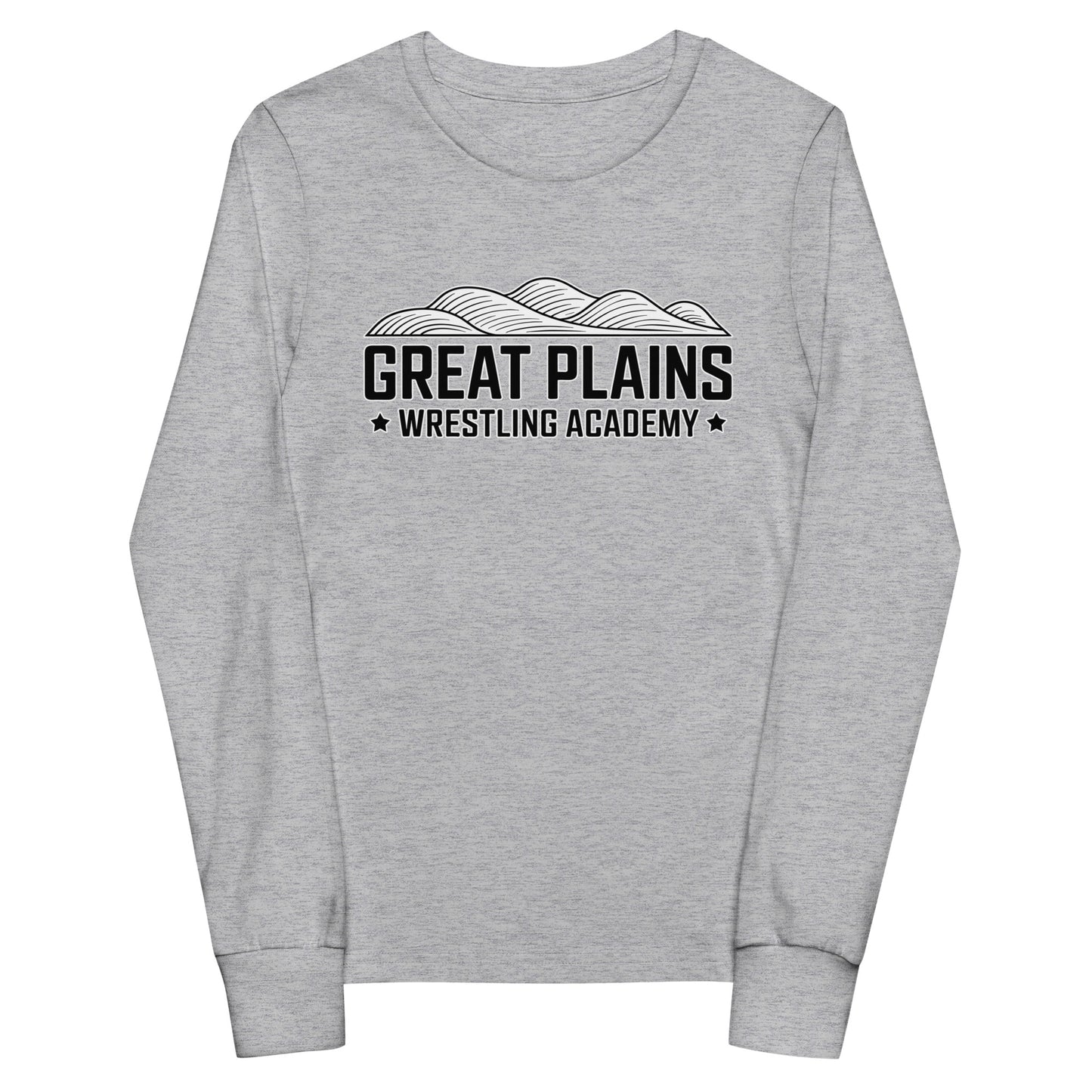 Performance | Youth Long Sleeve T-Shirt | Great Plains Wrestling Academy | Crest Logo