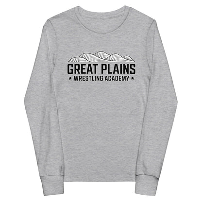 Performance | Youth Long Sleeve T-Shirt | Great Plains Wrestling Academy | Crest Logo