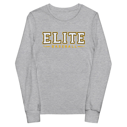 Performance | Youth Long Sleeve T-Shirt | Elite Baseball | Vanguard Logo