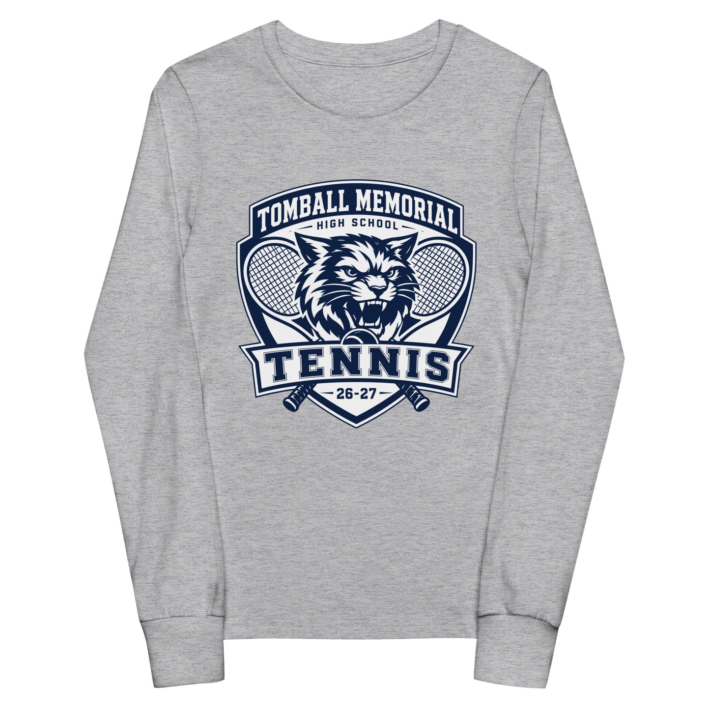 Performance | Youth Long Sleeve T-Shirt | TMHS Tennis | Shield Logo