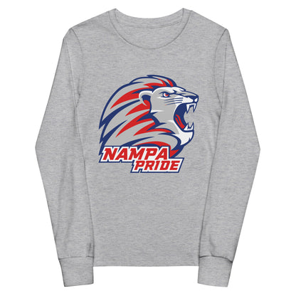 Performance | Youth Long Sleeve T-Shirt | Nampa Pride | Mascot Logo