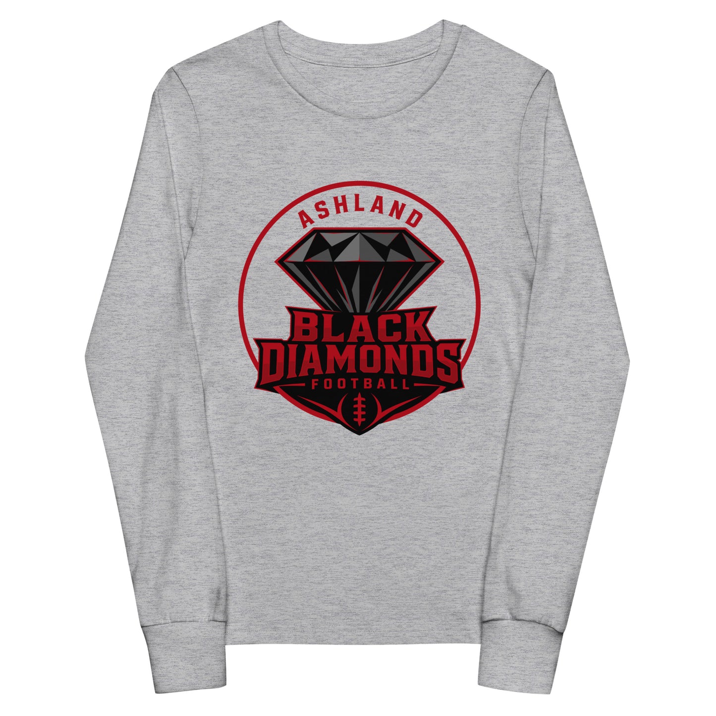 Performance | Youth Long Sleeve T-Shirt | Ashland Black Diamonds | Badge Logo