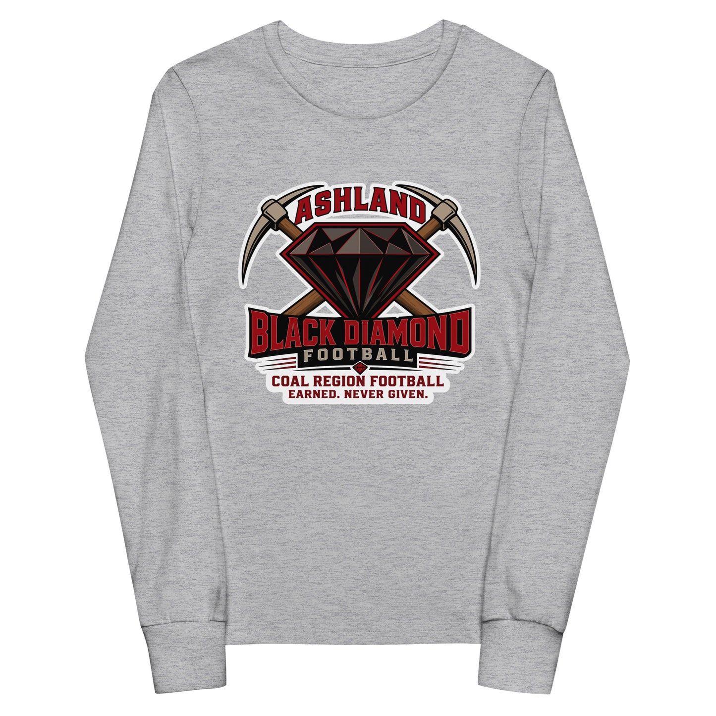 Performance | Youth Long Sleeve T-Shirt | Ashland Black Diamonds | Vanguard Logo