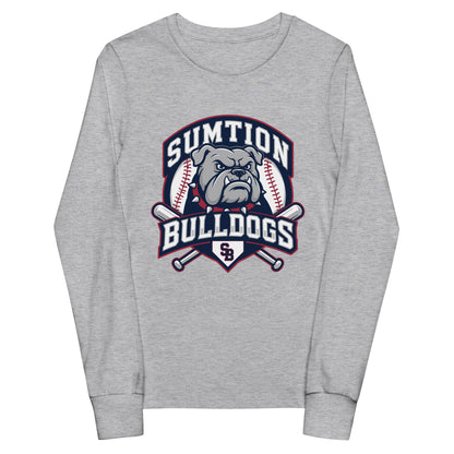 Performance | Youth Long Sleeve T-Shirt | Sumtion bulldogs | Emblem Logo