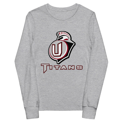 Performance | Youth Long Sleeve T-Shirt | Union Gymnastics | Emblem Logo