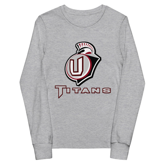 Performance | Youth Long Sleeve T-Shirt | Union Gymnastics | Emblem Logo