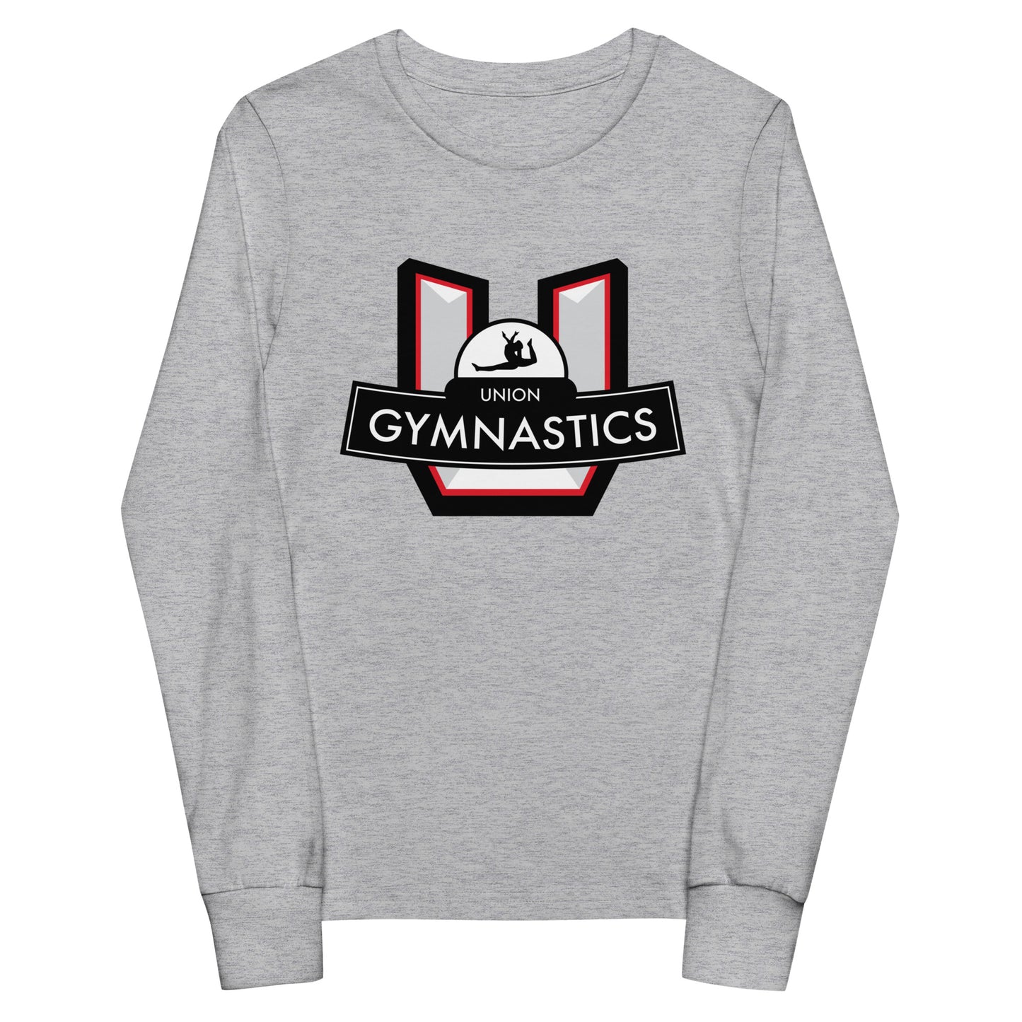 Performance | Youth Long Sleeve T-Shirt | Union Gymnastics | Crest Logo