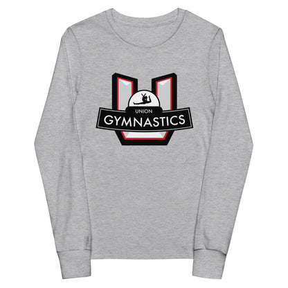 Performance | Youth Long Sleeve T-Shirt | Union Gymnastics | Crest Logo