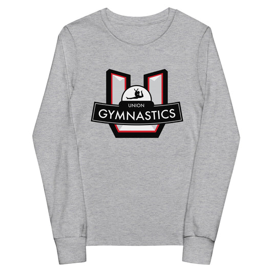 Performance | Youth Long Sleeve T-Shirt | Union Gymnastics | Crest Logo