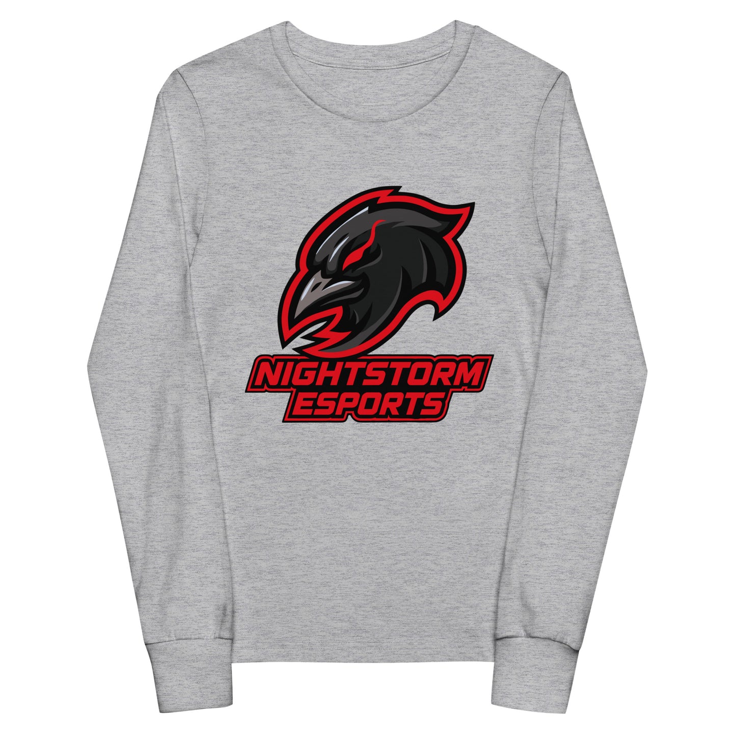 Performance | Youth Long Sleeve T-Shirt | NightStorm Esports | Crest Logo