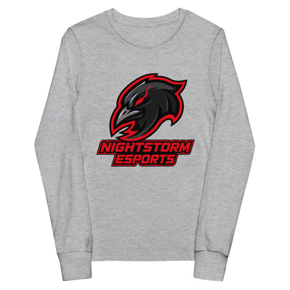 Performance | Youth Long Sleeve T-Shirt | NightStorm Esports | Crest Logo