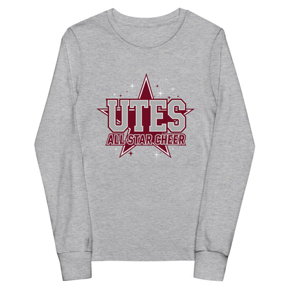 Performance | Youth Long Sleeve T-Shirt | Utes Allstar Cheer | Crest Logo