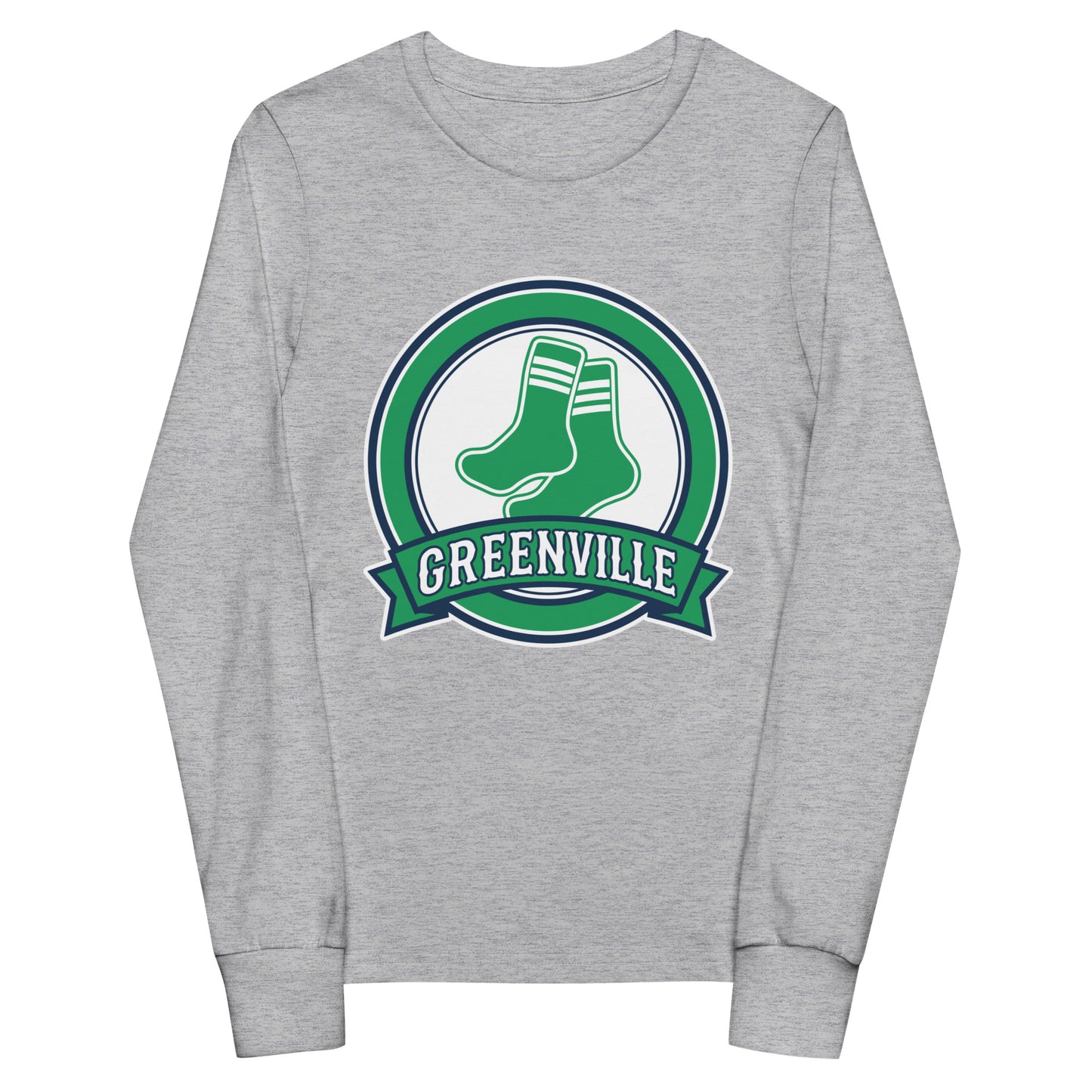 Performance | Youth Long Sleeve T-Shirt | Greenville Sox | Badge Logo