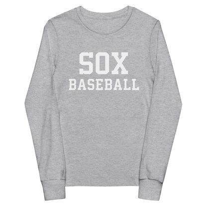 Performance | Youth Long Sleeve T-Shirt | Greenville Sox | Lettermark Logo