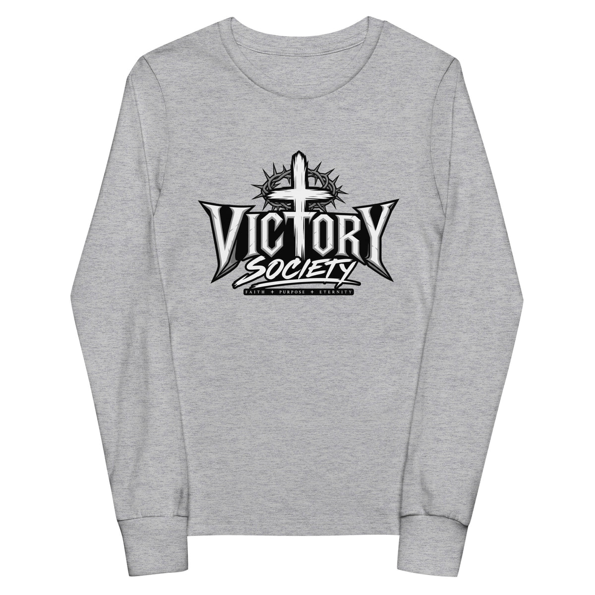 Performance | Youth Long Sleeve T-Shirt | Victory Society | Valor Heritage Alliance Logo