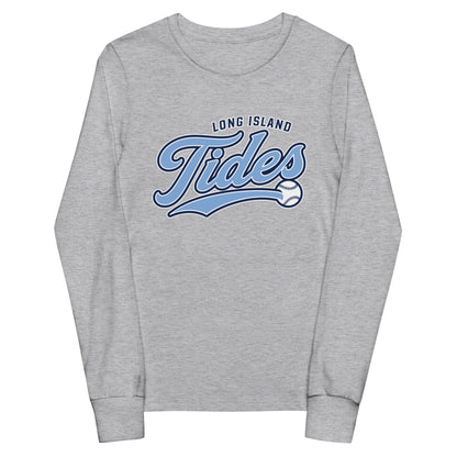 Performance | Youth Long Sleeve T-Shirt | Long Island Tides Baseball | Athletics Logo