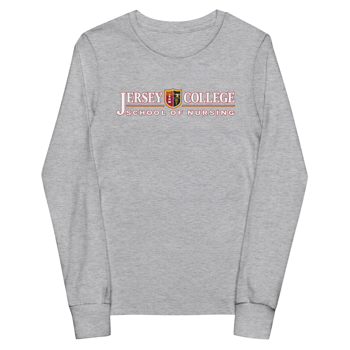 Performance | Youth Long Sleeve T-Shirt | Grand View University Nursing | Emblem Logo