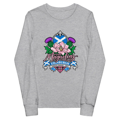 Performance | Youth Long Sleeve T-Shirt | Pink Magnolias Dance | Valor Logo