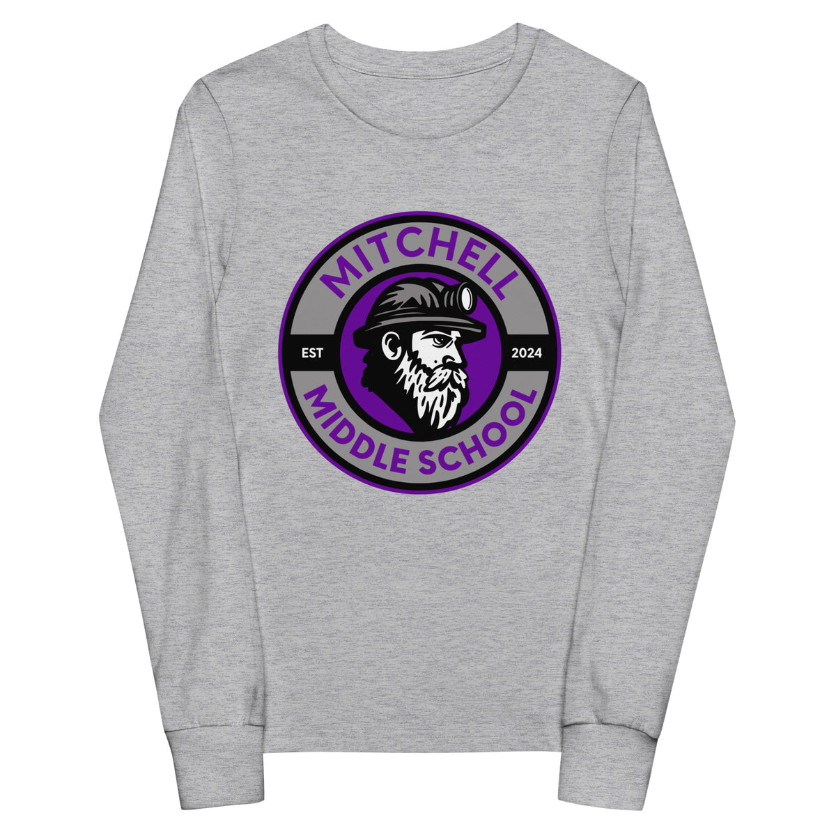 Performance | Youth Long Sleeve T-Shirt | Mitchell Middle School Softball | Badge Logo