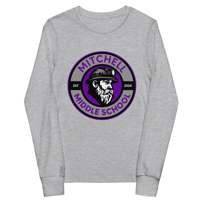 Performance | Youth Long Sleeve T-Shirt | Mitchell Middle School Softball | Badge Logo