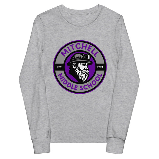 Performance | Youth Long Sleeve T-Shirt | Mitchell Middle School Softball | Badge Logo