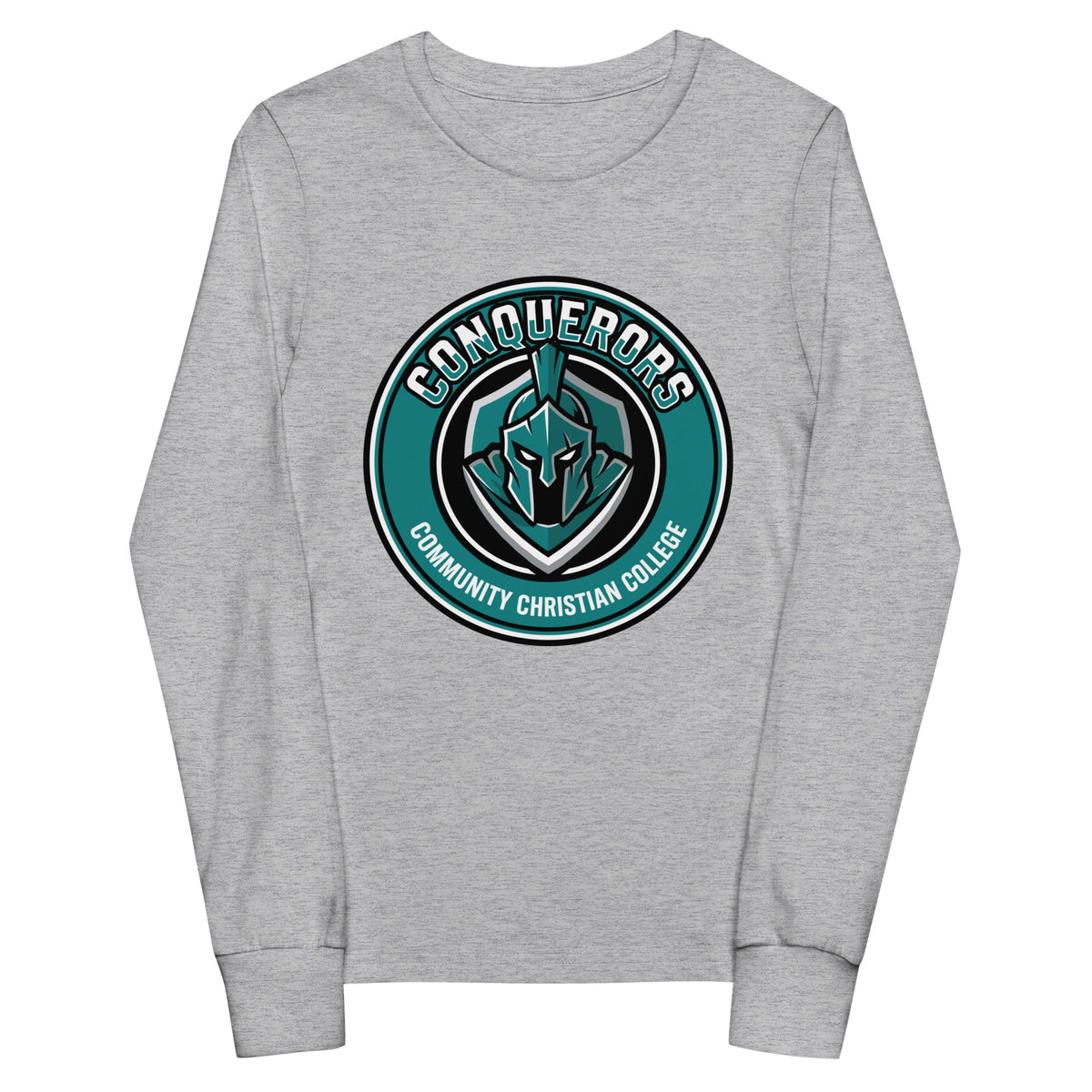 Performance | Youth Long Sleeve T-Shirt | Community Christian College | Badge Logo