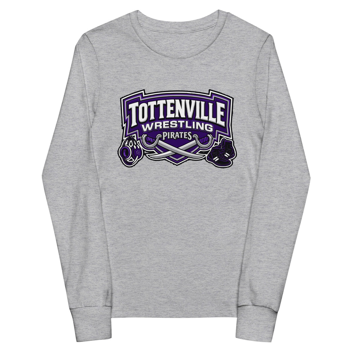 Performance | Youth Long Sleeve T-Shirt | Tottenville wrestling club | Vanguard Logo