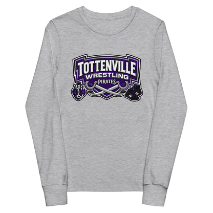 Performance | Youth Long Sleeve T-Shirt | Tottenville wrestling club | Vanguard Logo