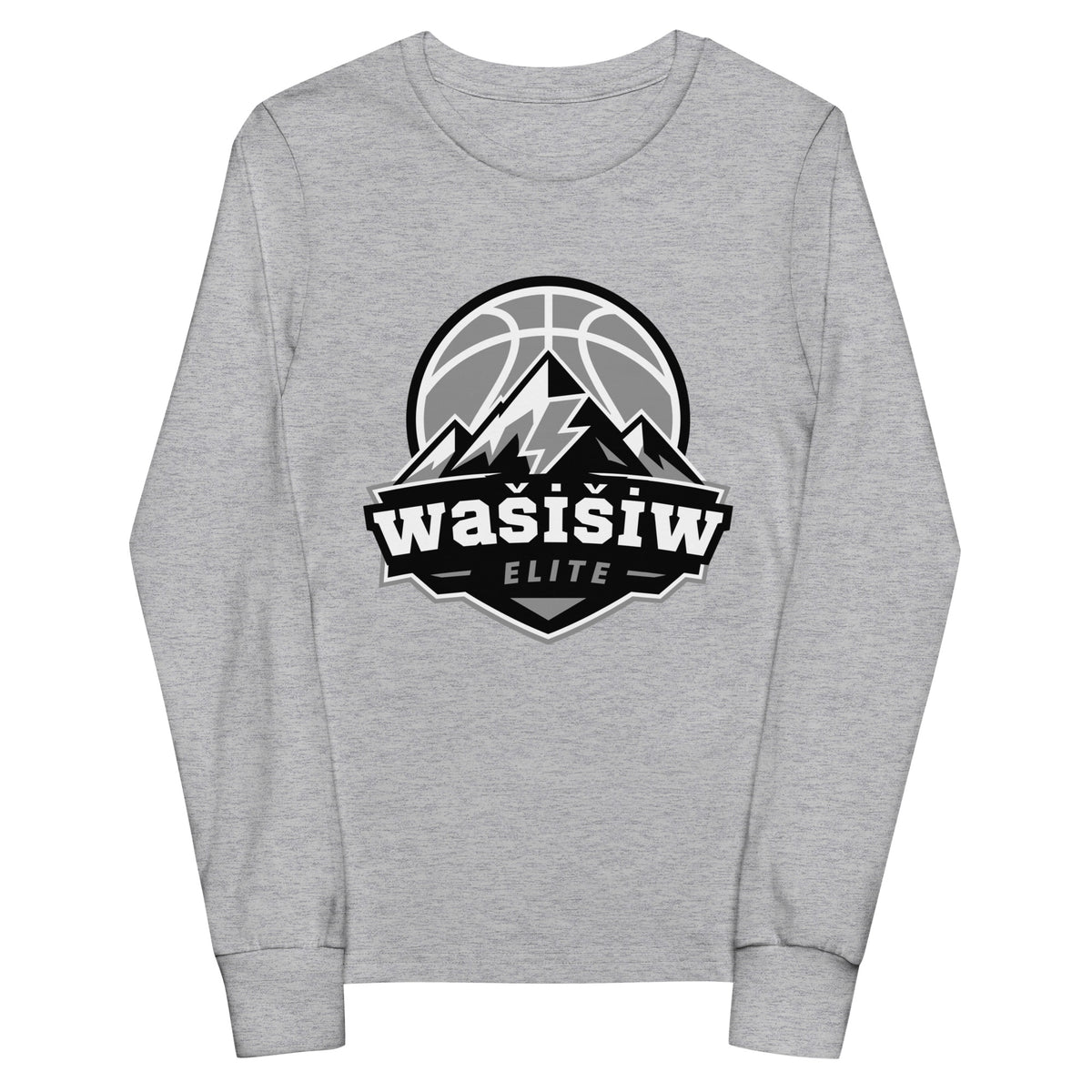 Performance | Youth Long Sleeve T-Shirt | Wašišiw Elite | Shield Logo