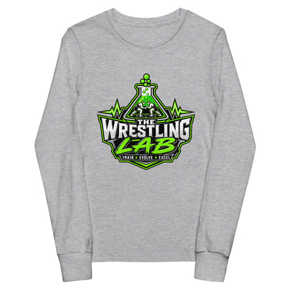 Performance | Youth Long Sleeve T-Shirt | The Wrestling Lab | Emblem Logo