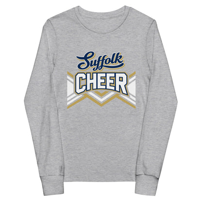 Performance | Youth Long Sleeve T-Shirt | Suffolk University Cheerleading | Vanguard Logo