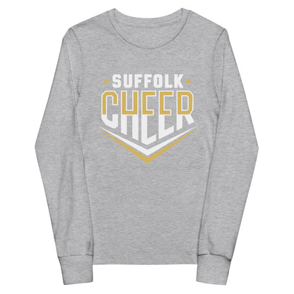 Performance | Youth Long Sleeve T-Shirt | Suffolk University Cheerleading | Emblem Logo