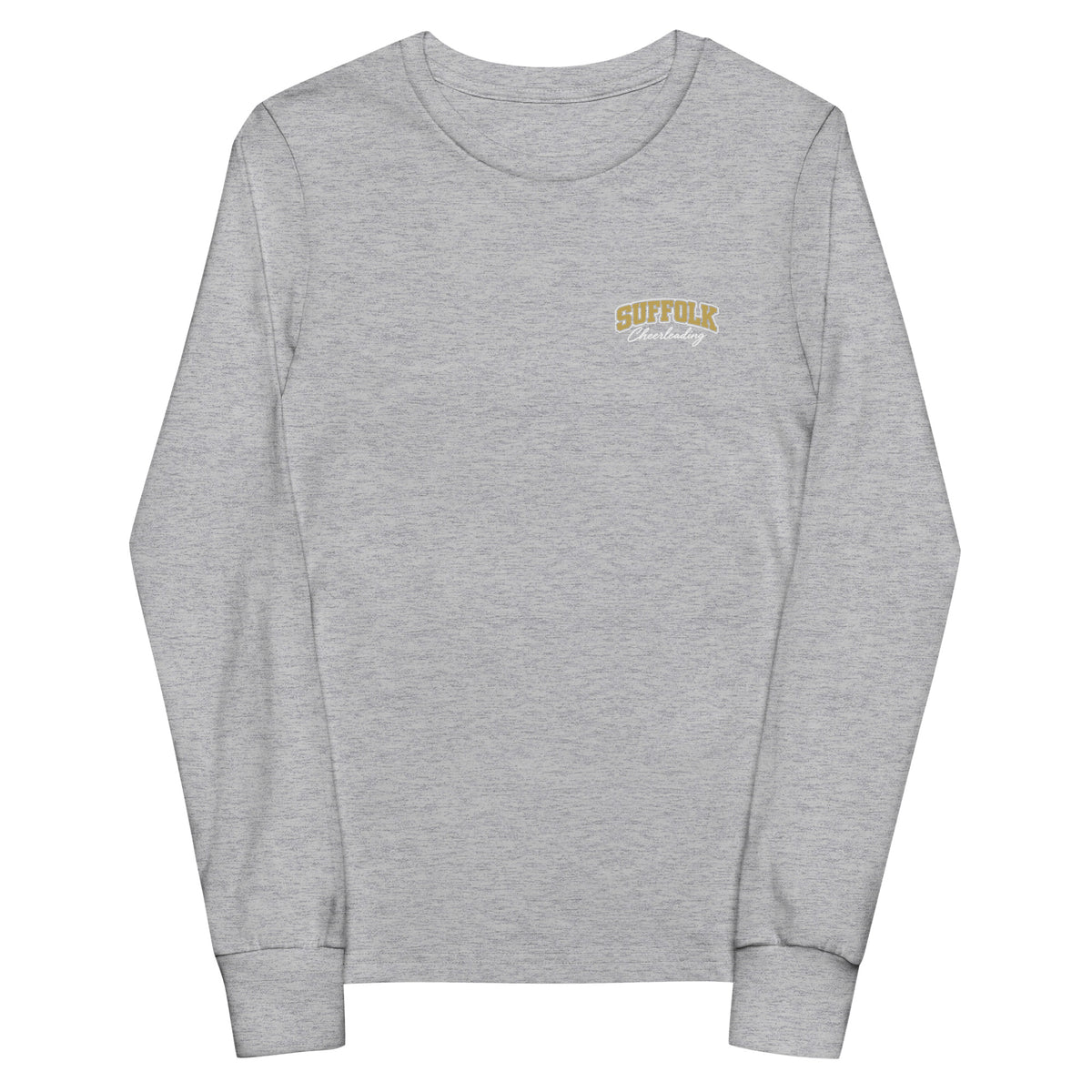 Performance | Youth Long Sleeve T-Shirt | Suffolk University Cheerleading | Valor Logo