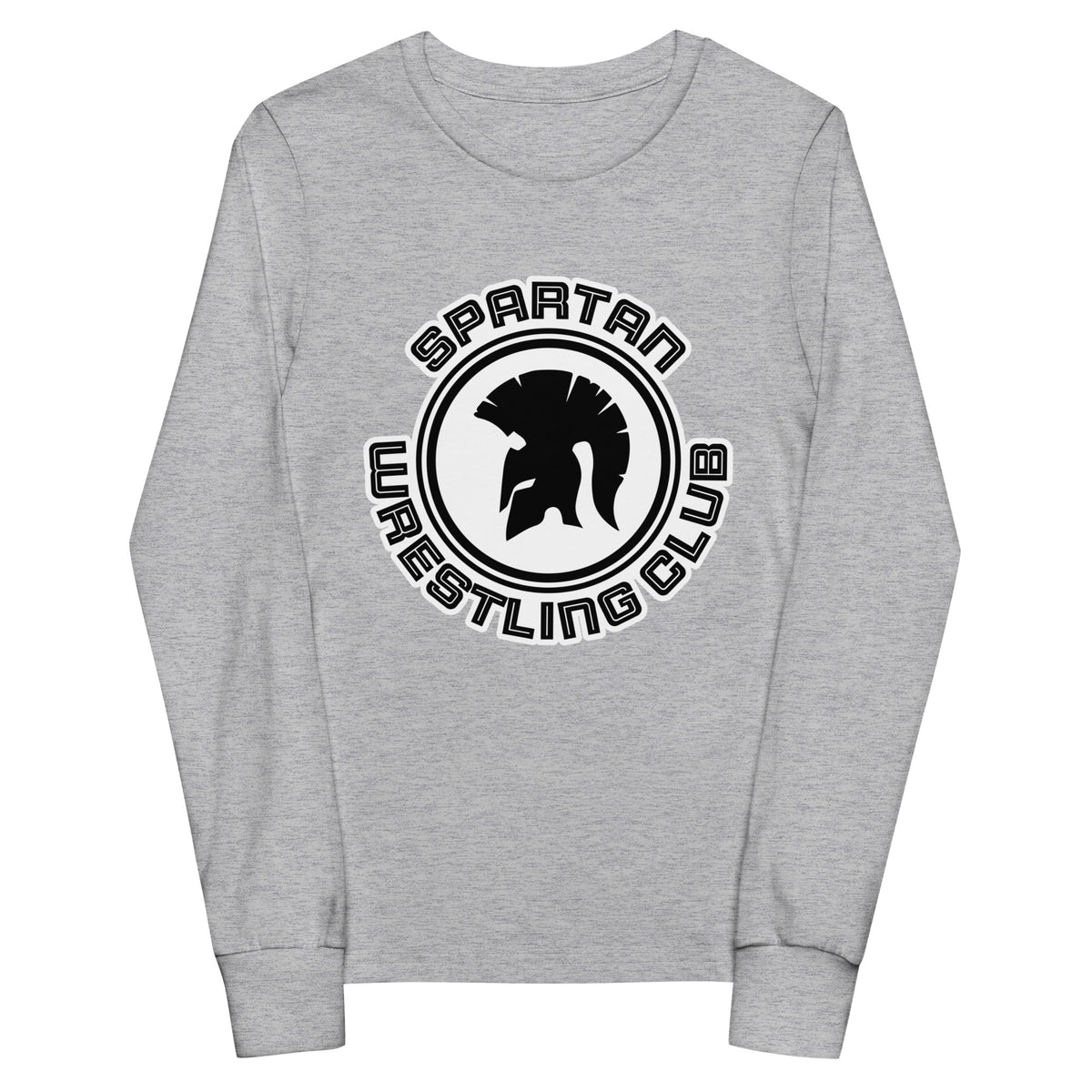 Performance | Youth Long Sleeve T-Shirt | Spartan Wrestling Club | Crest Logo